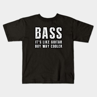 Bass Guitar Player Kids T-Shirt